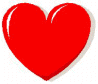 medium red heart